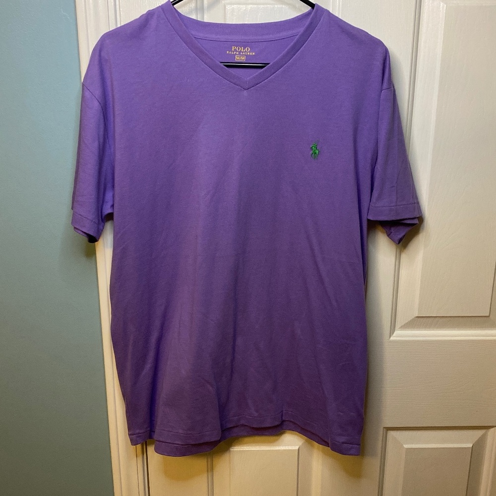 V Neck Ralph Lauren Tee